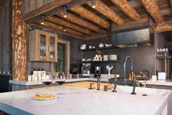 kitchen with Rustic Wood